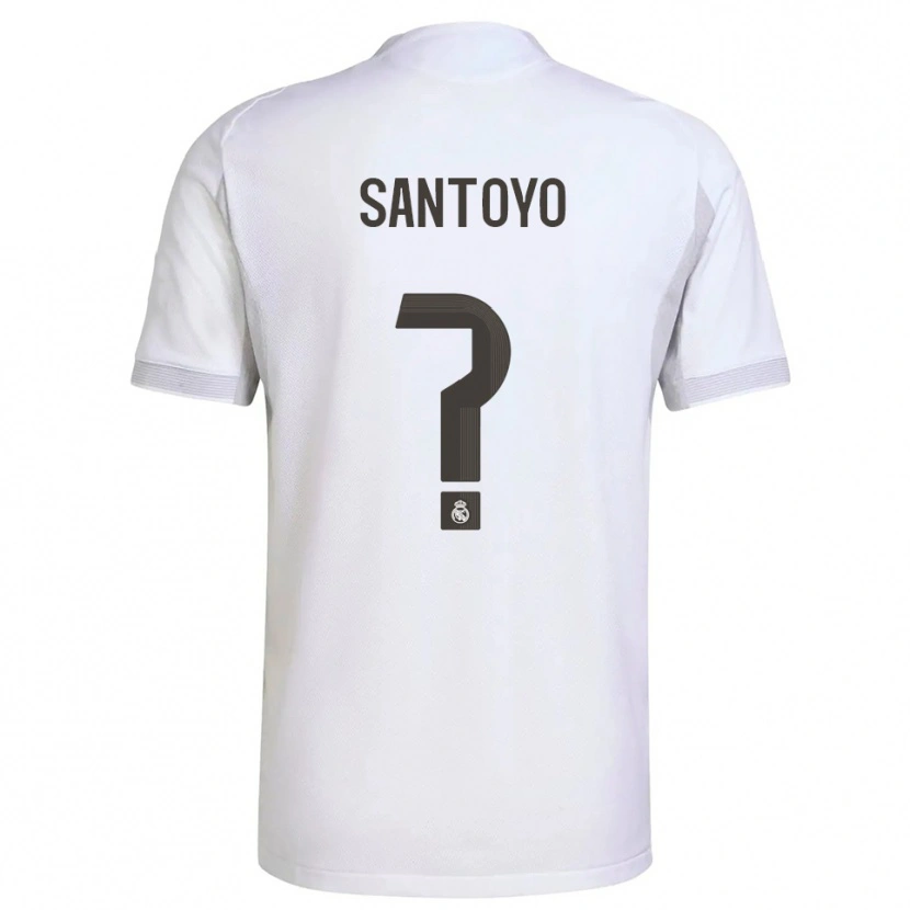 Danxen Men Asier Santoyo #0 White Yellow Home Jersey 2025/26 T-Shirt
