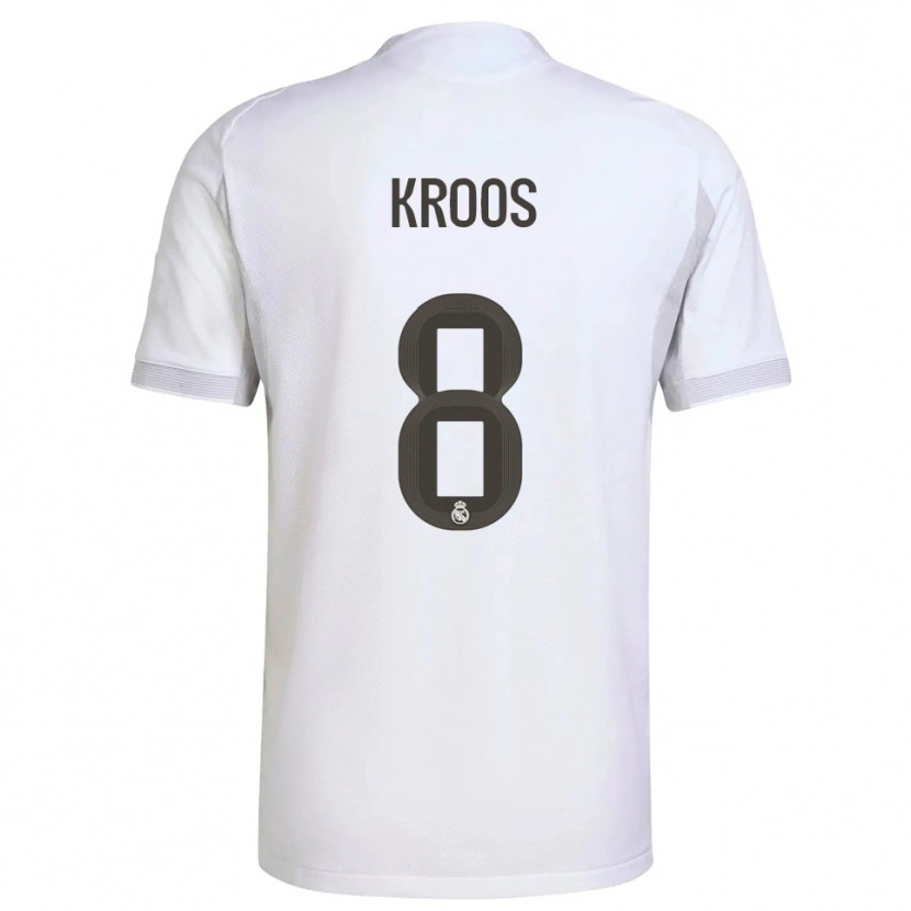 Danxen Men Toni Kroos #8 White Yellow Home Jersey 2025/26 T-Shirt