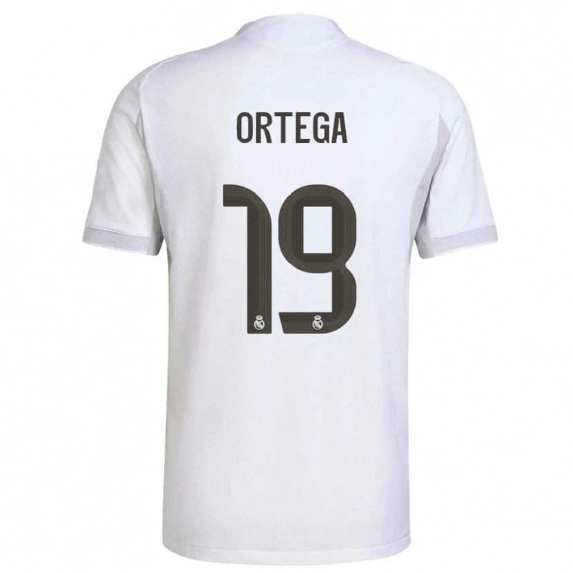 Danxen Men Jacobo Ortega #19 White Yellow Home Jersey 2025/26 T-Shirt