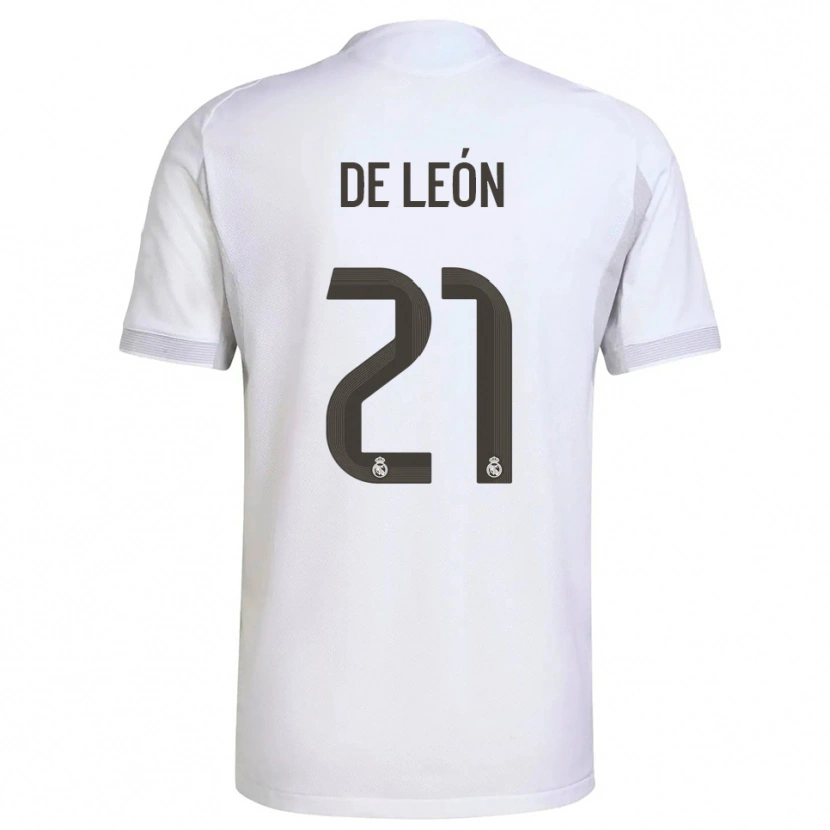 Danxen Men Jeremy De León #21 White Yellow Home Jersey 2025/26 T-Shirt