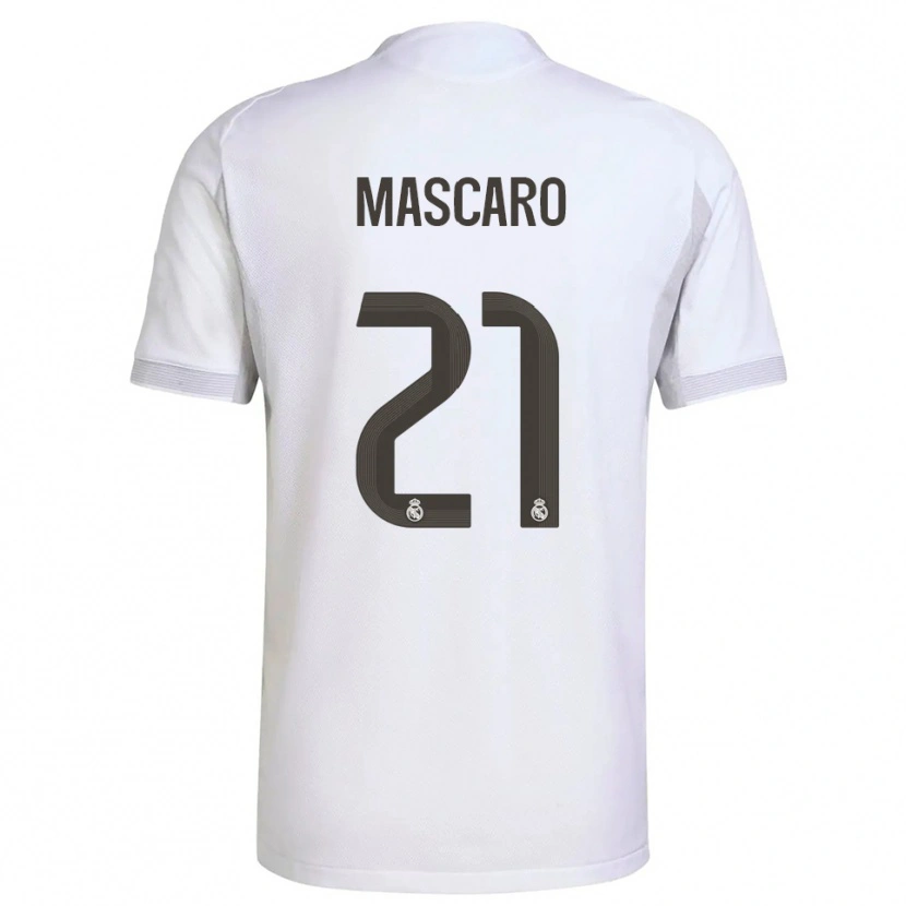 Danxen Men Joan Mascaró #21 White Yellow Home Jersey 2025/26 T-Shirt