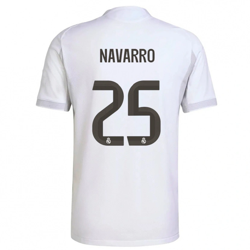 Danxen Men Javier Navarro #25 White Yellow Home Jersey 2025/26 T-Shirt
