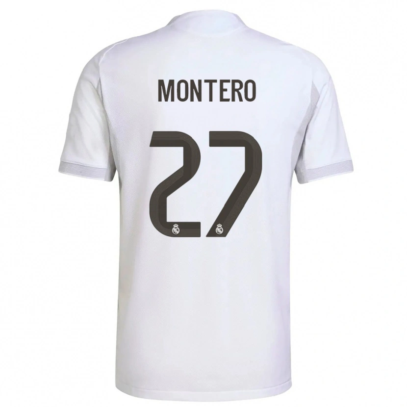 Danxen Men Pablo Montero #27 White Yellow Home Jersey 2025/26 T-Shirt