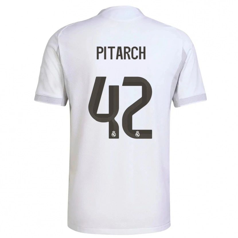 Danxen Men Thiago Pitarch #42 White Yellow Home Jersey 2025/26 T-Shirt