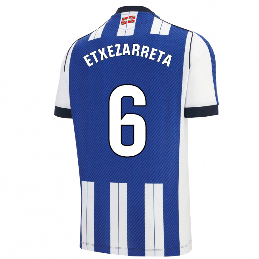 Danxen Men Ane Etxezarreta #6 Blue White Home Jersey 2025/26 T-Shirt