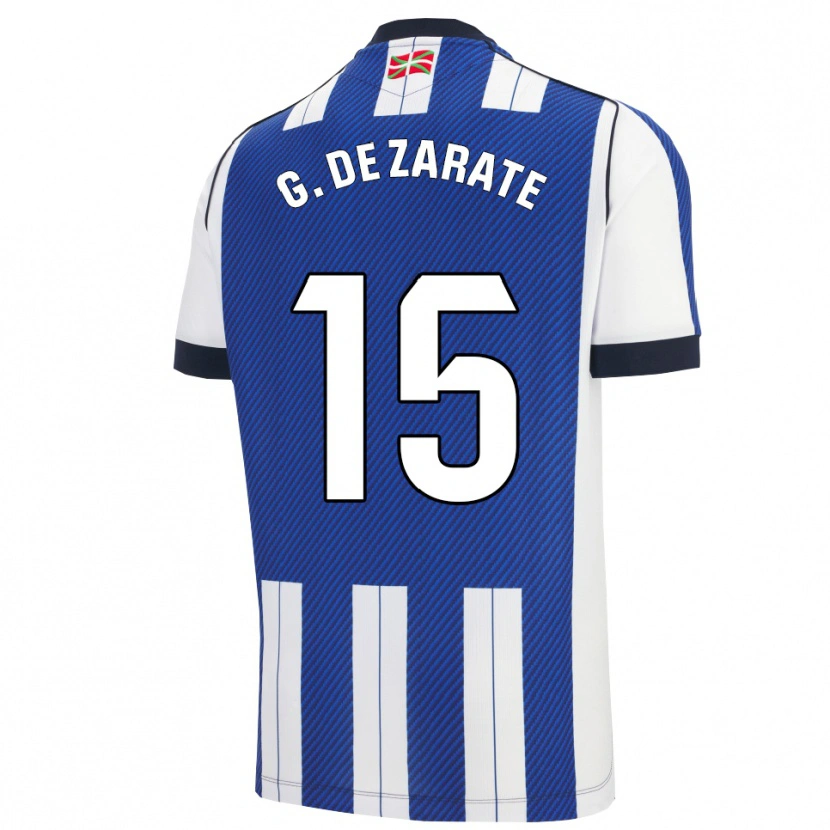 Danxen Men Urko González De Zárate #15 Blue White Home Jersey 2025/26 T-Shirt