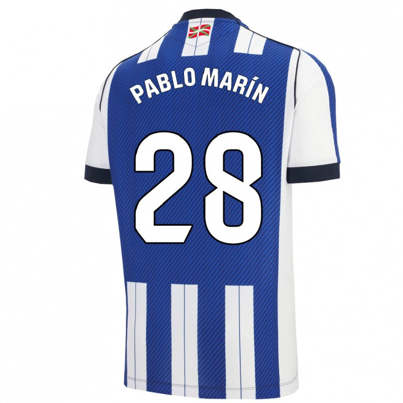 Danxen Men Pablo Marín #28 Blue White Home Jersey 2025/26 T-Shirt