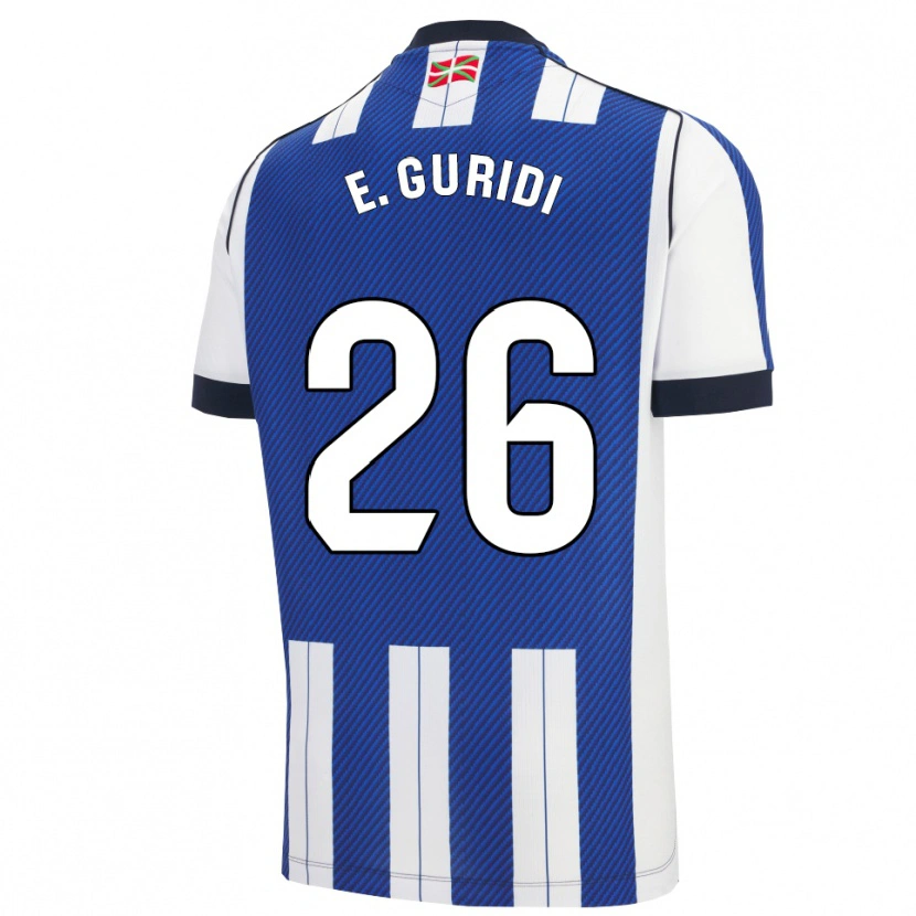 Danxen Men Elene Guridi #26 Blue White Home Jersey 2025/26 T-Shirt