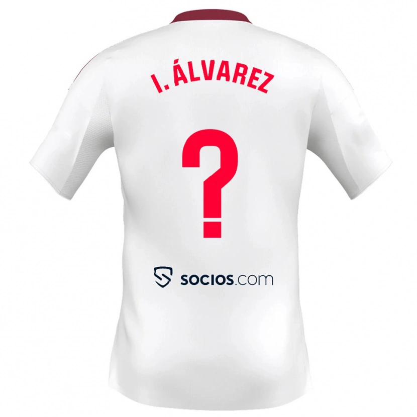 Danxen Men Isabel Álvarez Tenorio #0 White Red Home Jersey 2025/26 T-Shirt
