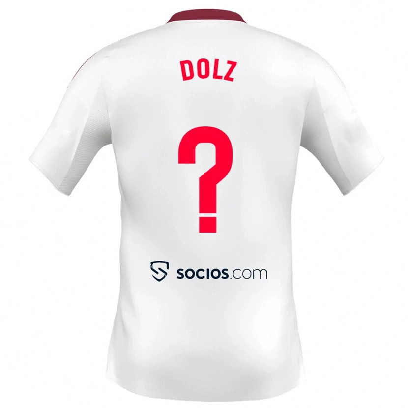 Danxen Men Marc Dolz #0 White Red Home Jersey 2025/26 T-Shirt