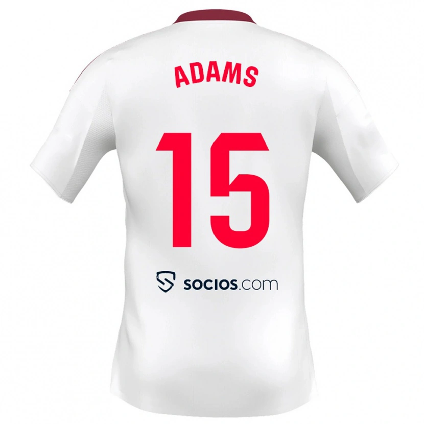 Danxen Men Akor Adams #15 White Red Home Jersey 2025/26 T-Shirt