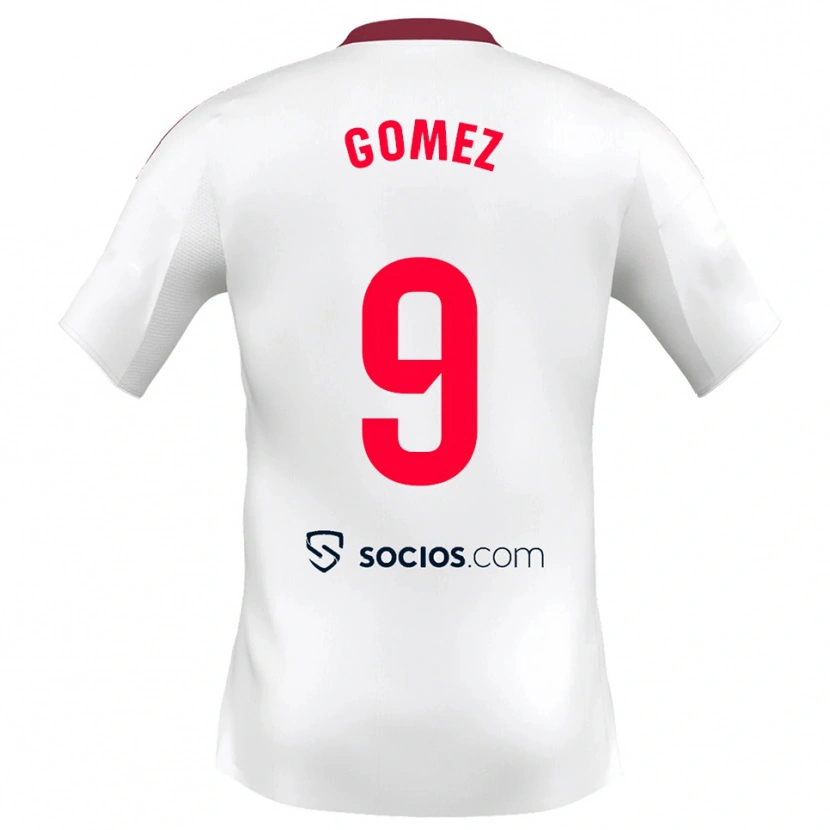 Danxen Men Raúl Gómez #9 White Red Home Jersey 2025/26 T-Shirt