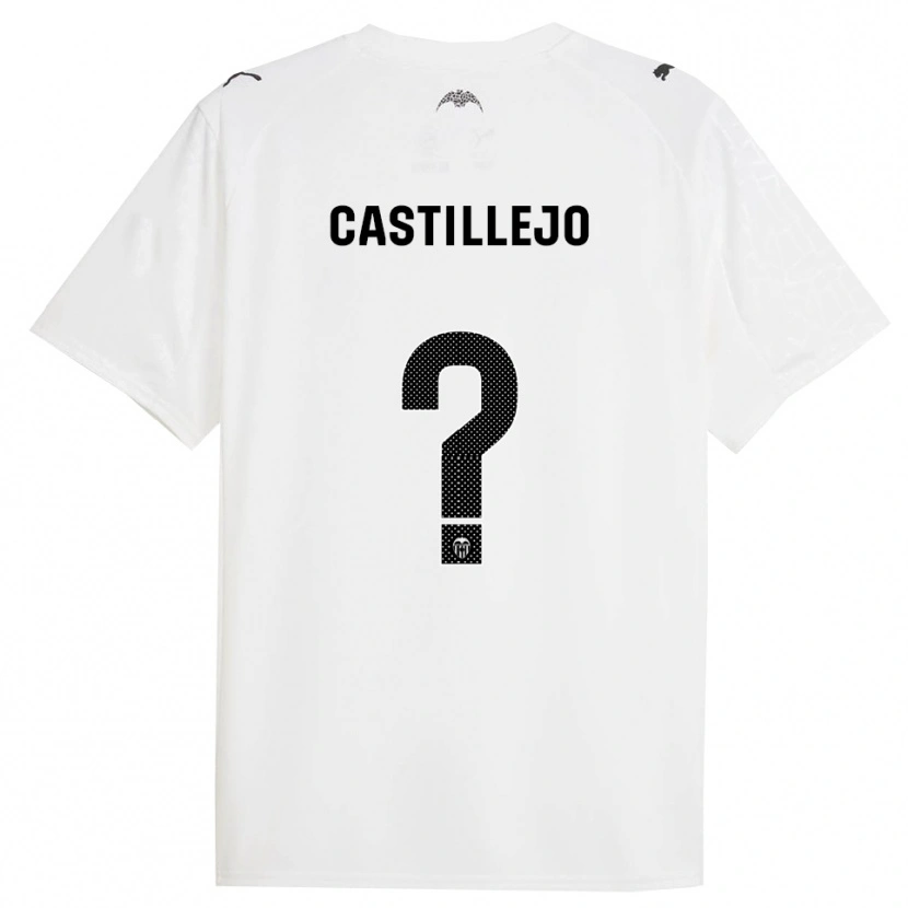 Danxen Men Samu Castillejo #0 White Black Home Jersey 2025/26 T-Shirt
