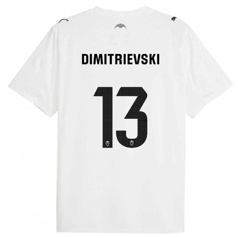 Danxen Men Stole Dimitrievski #13 White Black Home Jersey 2025/26 T-Shirt