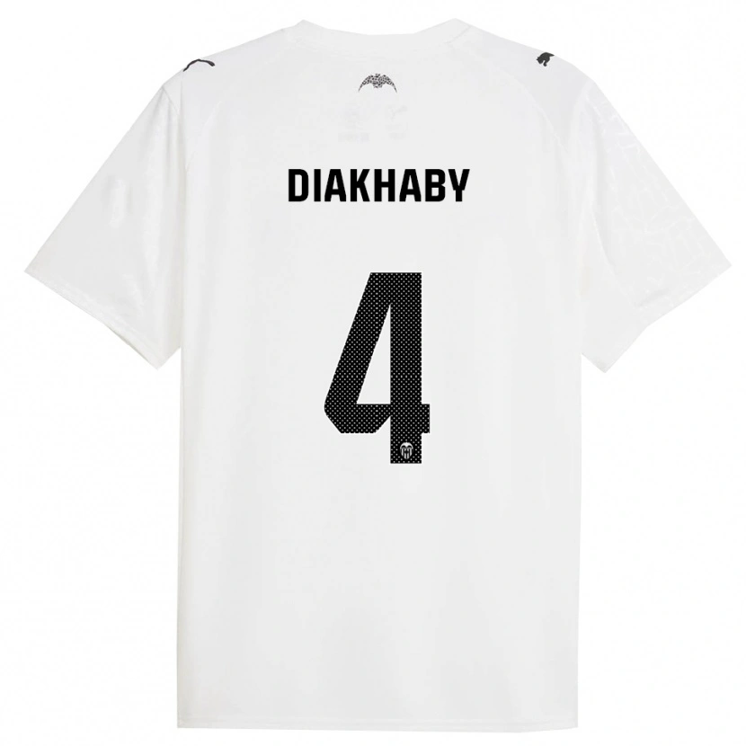Danxen Men Mouctar Diakhaby #4 White Black Home Jersey 2025/26 T-Shirt