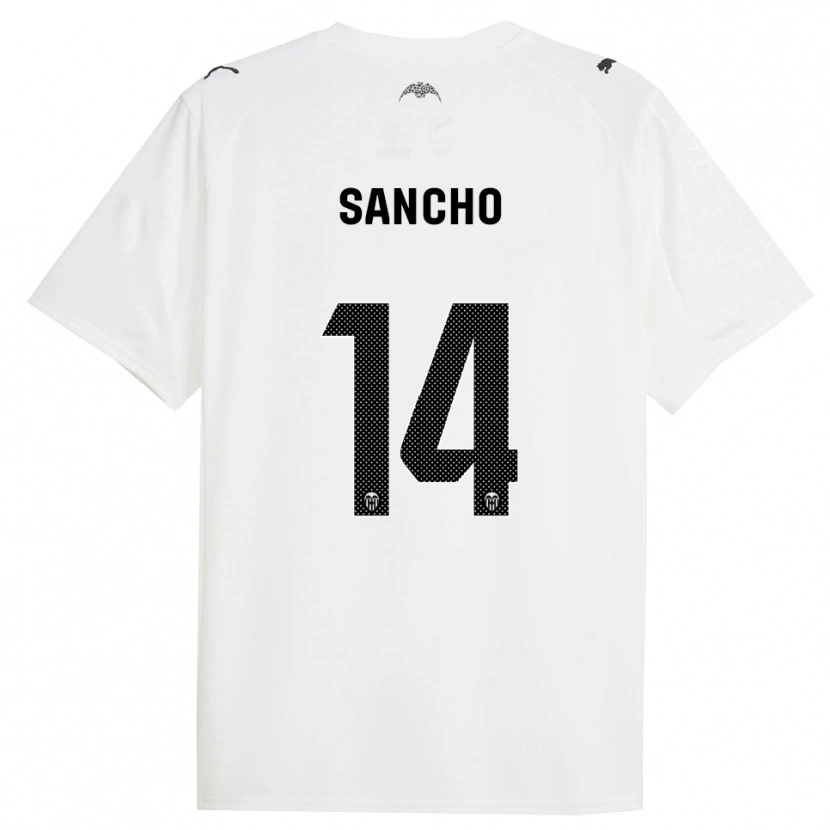 Danxen Men Pauleta Sancho #14 White Black Home Jersey 2025/26 T-Shirt