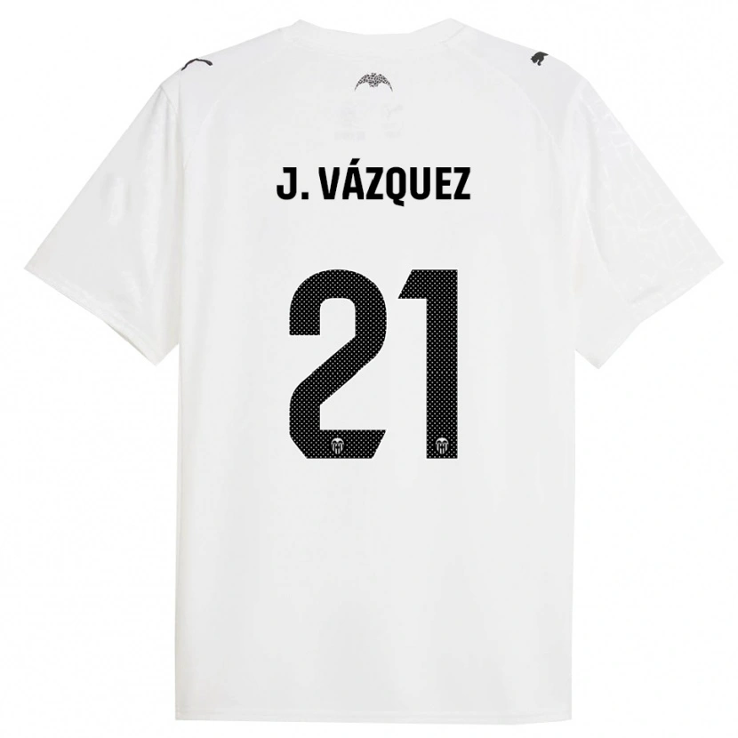 Danxen Men Jesús Vázquez #21 White Black Home Jersey 2025/26 T-Shirt