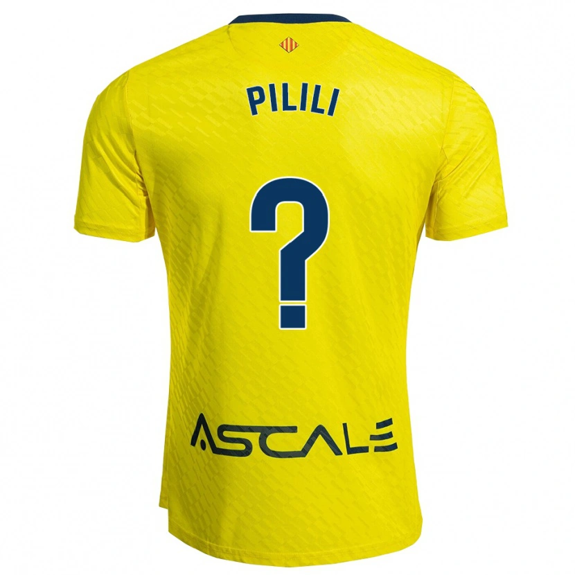 Danxen Men Lucas Pilili #0 Yellow Navy Home Jersey 2025/26 T-Shirt