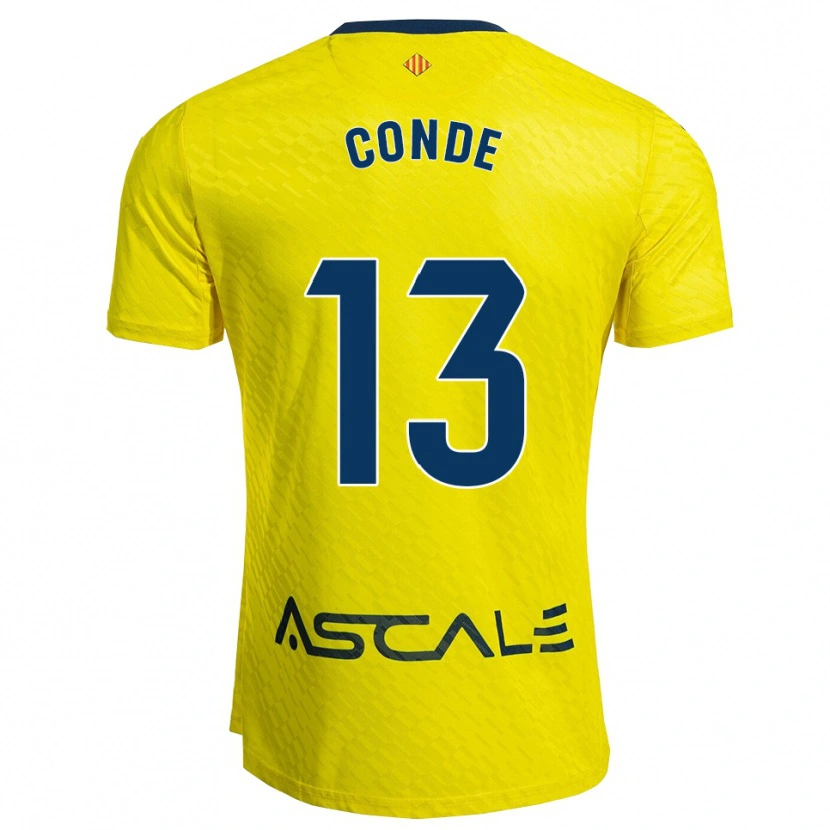 Danxen Men Diego Conde #13 Yellow Navy Home Jersey 2025/26 T-Shirt
