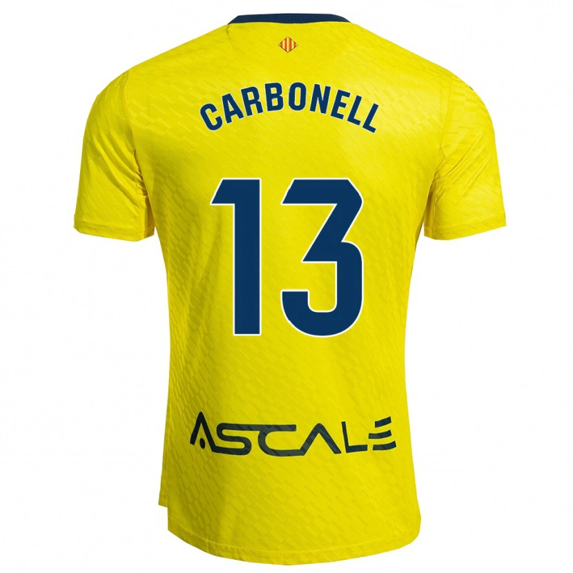Danxen Men Carmen Carbonell #13 Yellow Navy Home Jersey 2025/26 T-Shirt