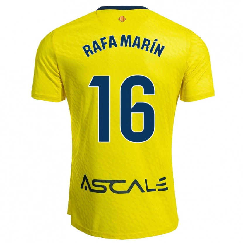 Danxen Men Rafa Marín #16 Yellow Navy Home Jersey 2025/26 T-Shirt