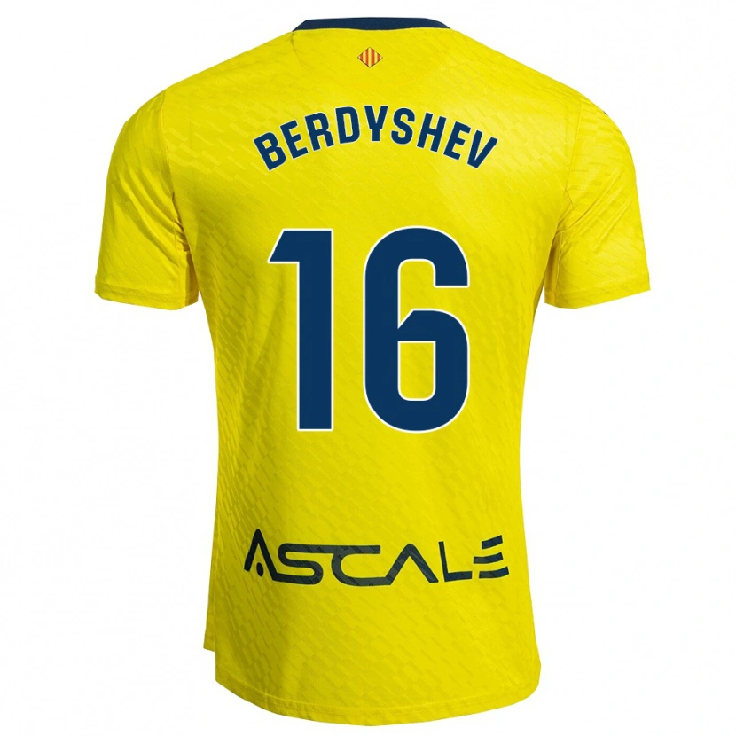 Danxen Men Tikhon Berdyshev #16 Yellow Navy Home Jersey 2025/26 T-Shirt
