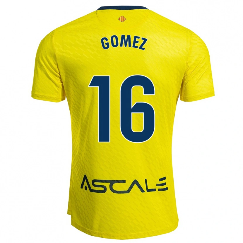 Danxen Men Queralt Gómez #16 Yellow Navy Home Jersey 2025/26 T-Shirt