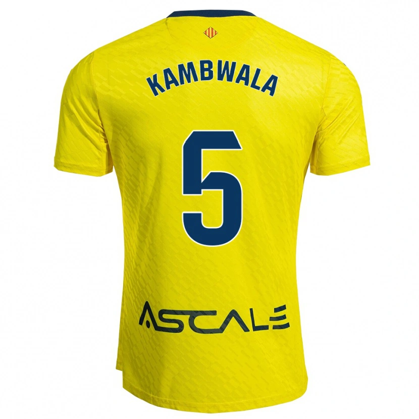 Danxen Men Willy Kambwala #5 Yellow Navy Home Jersey 2025/26 T-Shirt