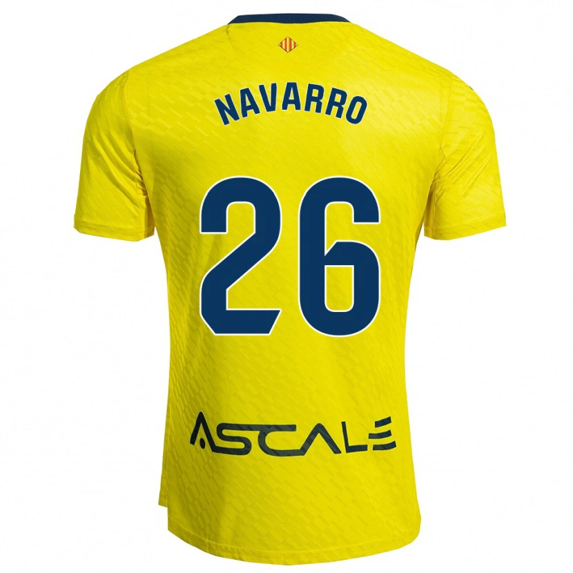 Danxen Men Pau Navarro #26 Yellow Navy Home Jersey 2025/26 T-Shirt