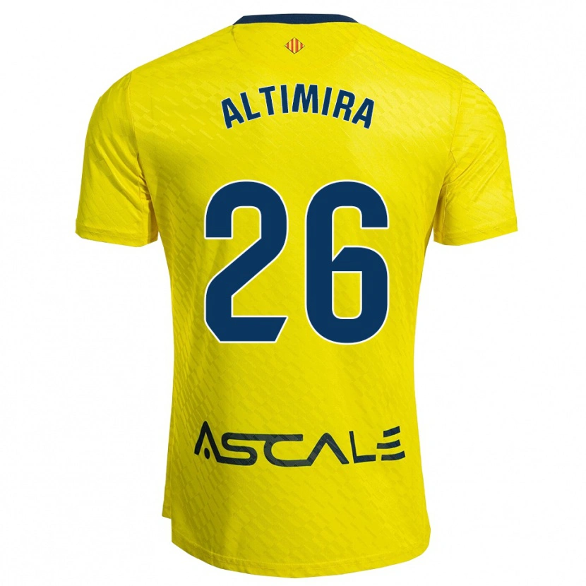 Danxen Men Adrià Altimira #26 Yellow Navy Home Jersey 2025/26 T-Shirt