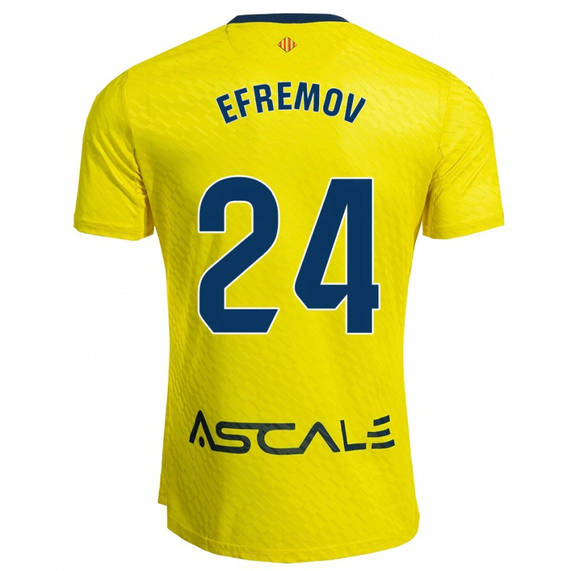 Danxen Men Anton Efremov #24 Yellow Navy Home Jersey 2025/26 T-Shirt