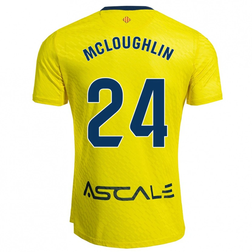 Danxen Men Caden Mcloughlin #24 Yellow Navy Home Jersey 2025/26 T-Shirt