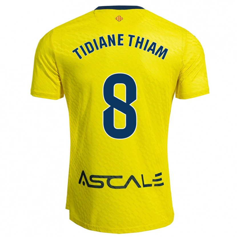 Danxen Men Cheikh Tidiane Thiam #8 Yellow Navy Home Jersey 2025/26 T-Shirt