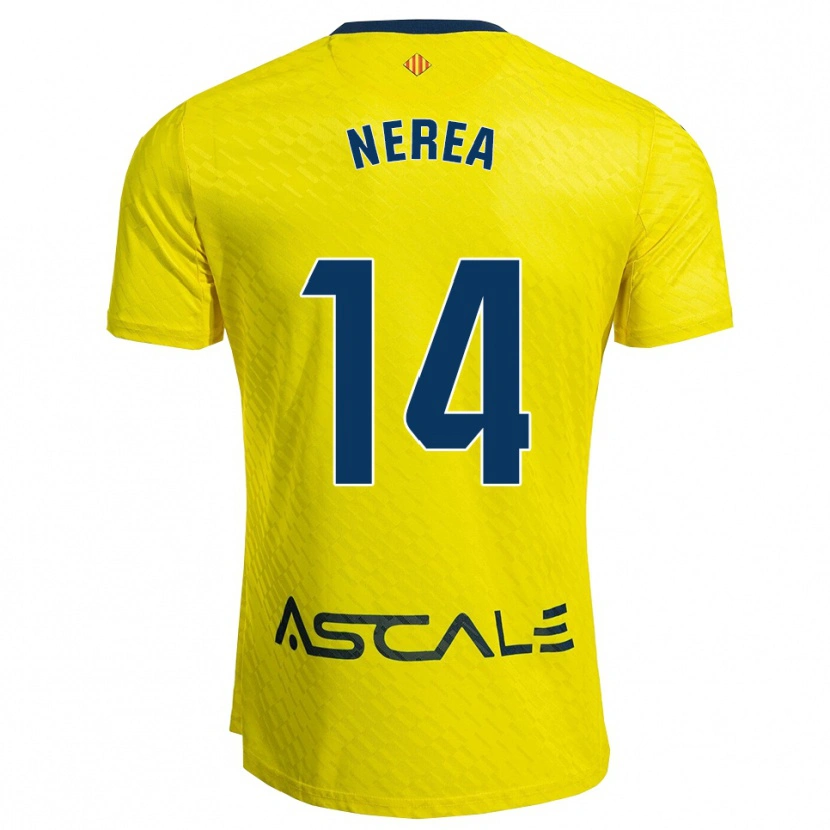Danxen Men Nerea Pérez Machado #14 Yellow Navy Home Jersey 2025/26 T-Shirt
