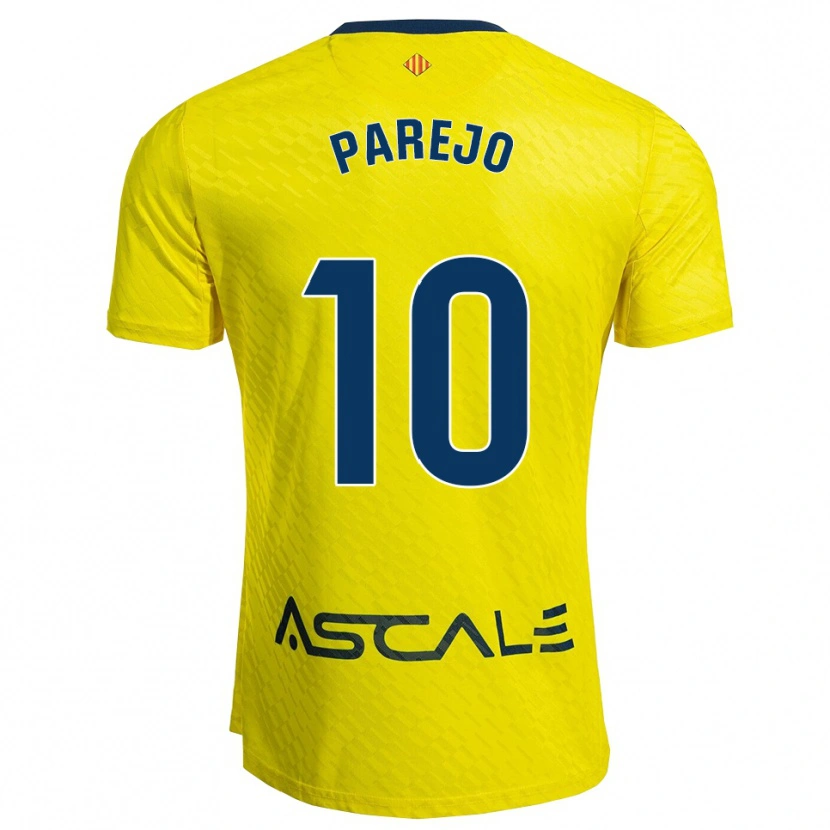 Danxen Men Dani Parejo #10 Yellow Navy Home Jersey 2025/26 T-Shirt
