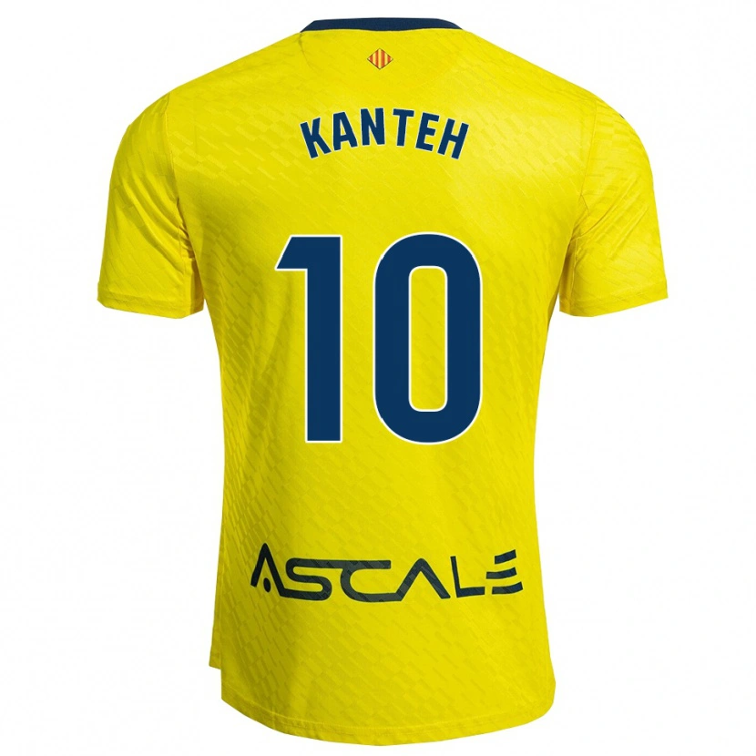 Danxen Men Fatou Kanteh #10 Yellow Navy Home Jersey 2025/26 T-Shirt