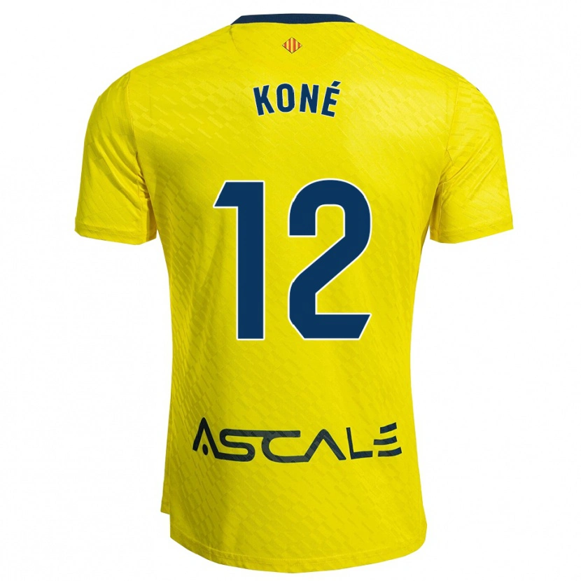 Danxen Men Ayouba Koné #12 Yellow Navy Home Jersey 2025/26 T-Shirt