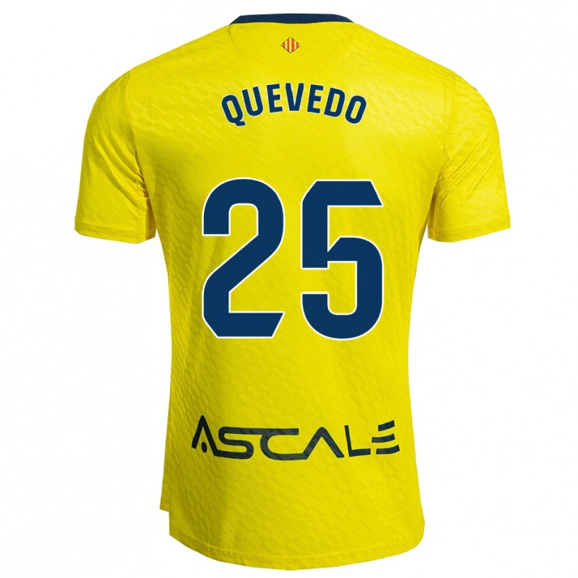 Danxen Men Alex Quevedo #25 Yellow Navy Home Jersey 2025/26 T-Shirt