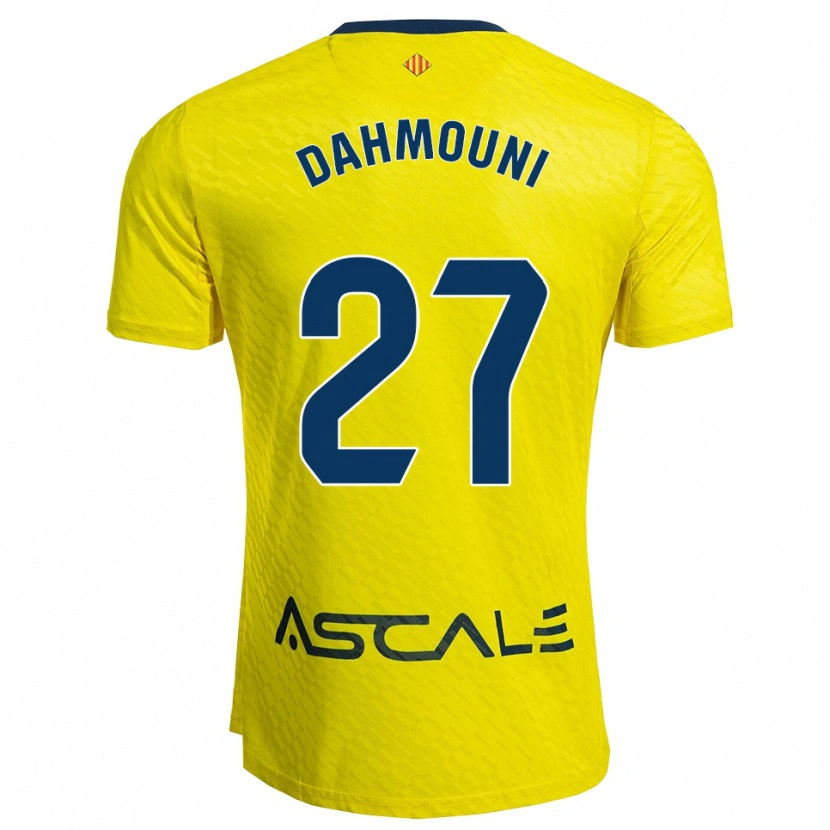 Danxen Men Moha Dahmouni #27 Yellow Navy Home Jersey 2025/26 T-Shirt