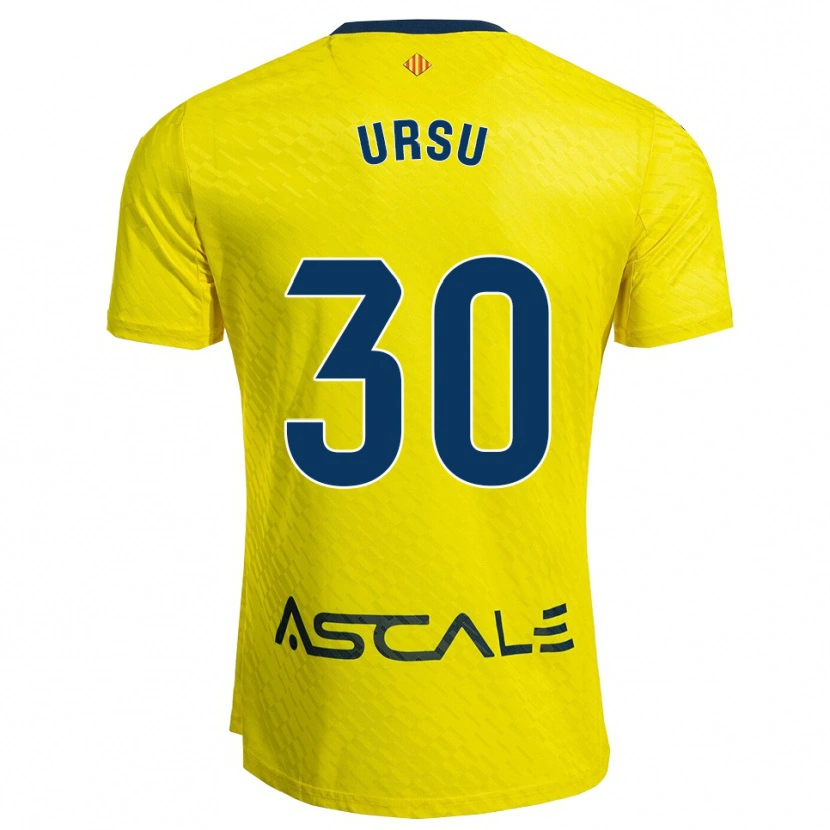 Danxen Men Eduard Ursu #30 Yellow Navy Home Jersey 2025/26 T-Shirt