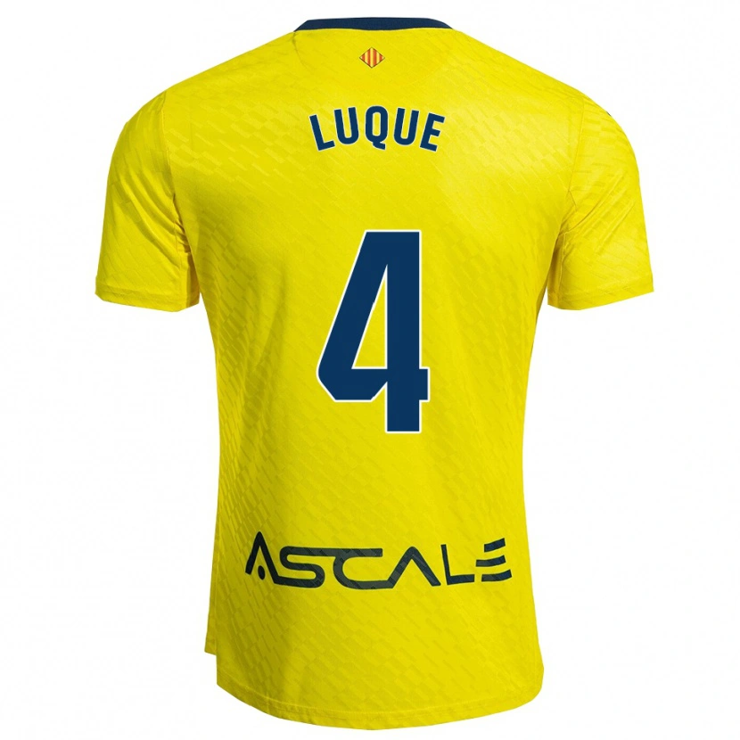 Danxen Men Pedro Luque #4 Yellow Navy Home Jersey 2025/26 T-Shirt