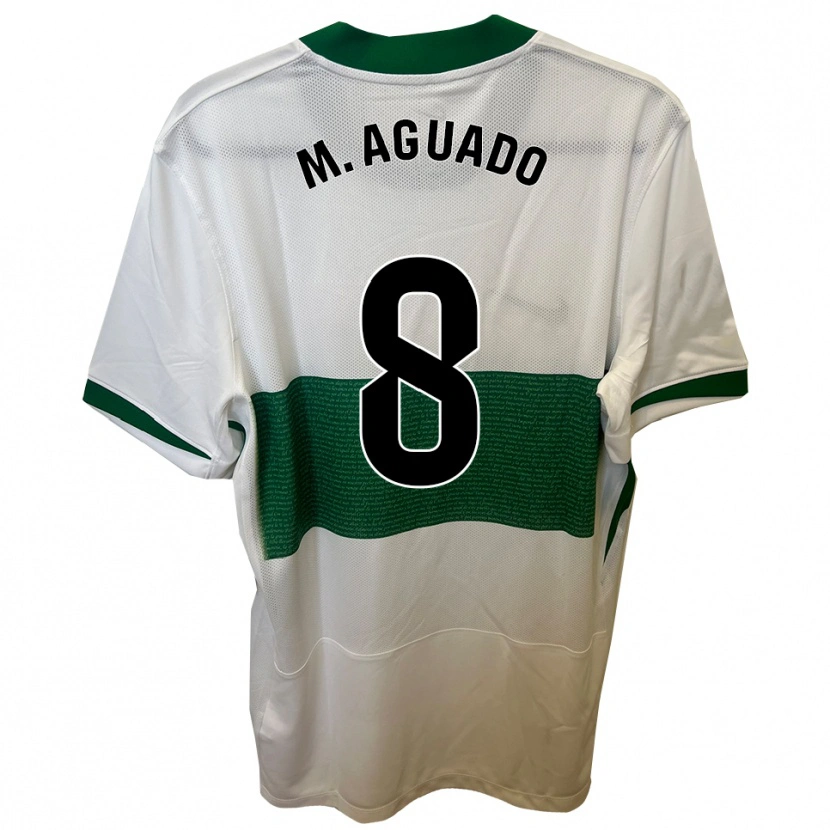 Danxen Men Marc Aguado #8 White Green Home Jersey 2025/26 T-Shirt