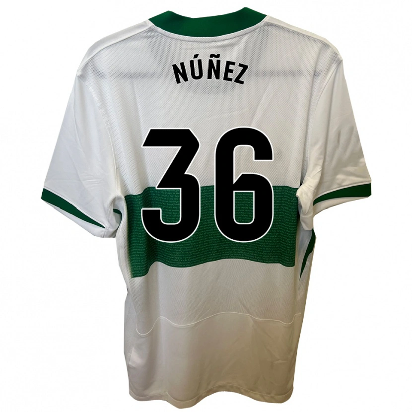 Danxen Men Rafa Núñez #36 White Green Home Jersey 2025/26 T-Shirt