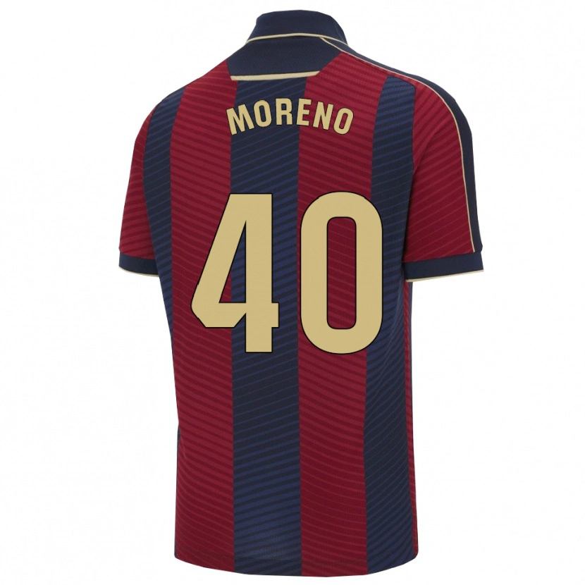 Danxen Men Matías Moreno #40 Red Navy Home Jersey 2025/26 T-Shirt