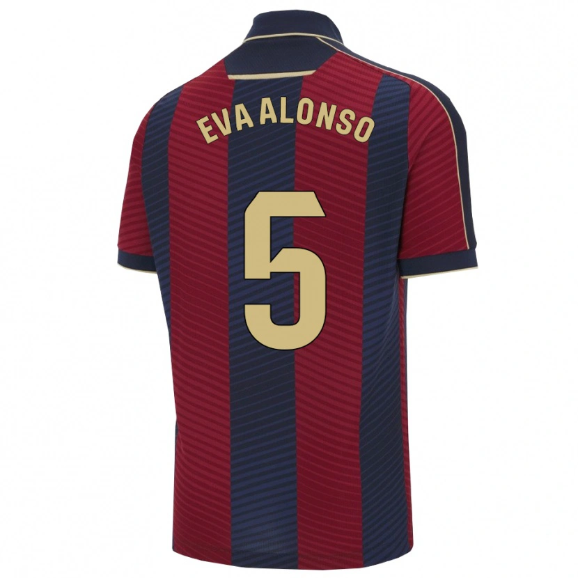 Danxen Men Eva Alonso #5 Red Navy Home Jersey 2025/26 T-Shirt