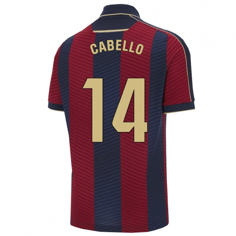 Danxen Men Jorge Cabello #14 Red Navy Home Jersey 2025/26 T-Shirt