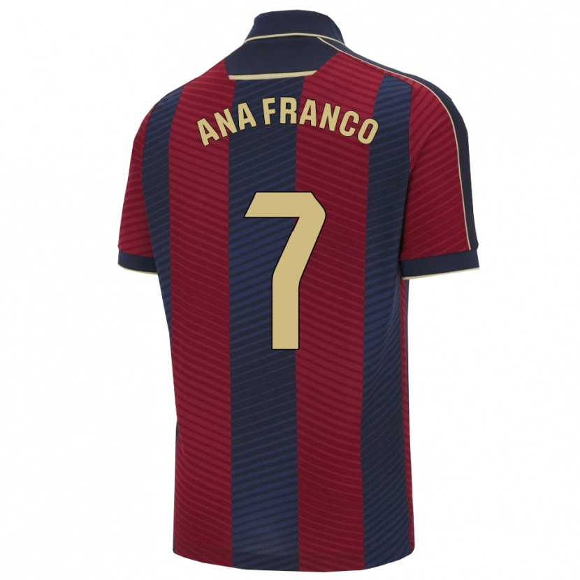 Danxen Men Ana Franco #7 Red Navy Home Jersey 2025/26 T-Shirt