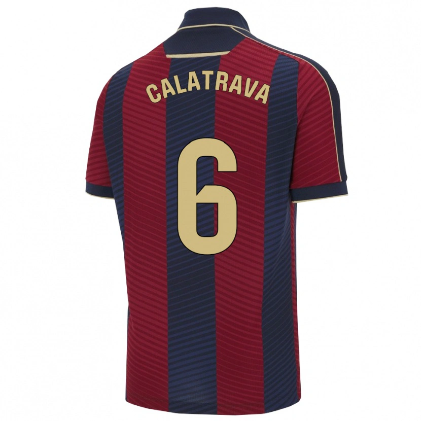 Danxen Men Alberto Calatrava #6 Red Navy Home Jersey 2025/26 T-Shirt