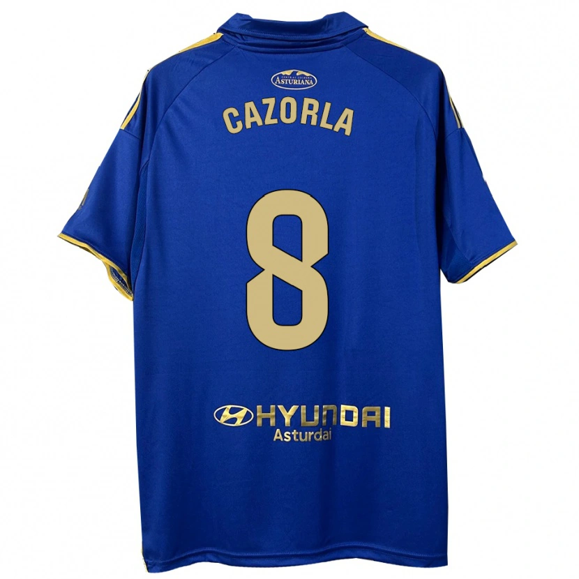 Danxen Men Santi Cazorla #8 Blue Gold Home Jersey 2025/26 T-Shirt