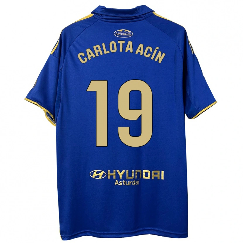 Danxen Men Carlota Acin Casajus #19 Blue Gold Home Jersey 2025/26 T-Shirt